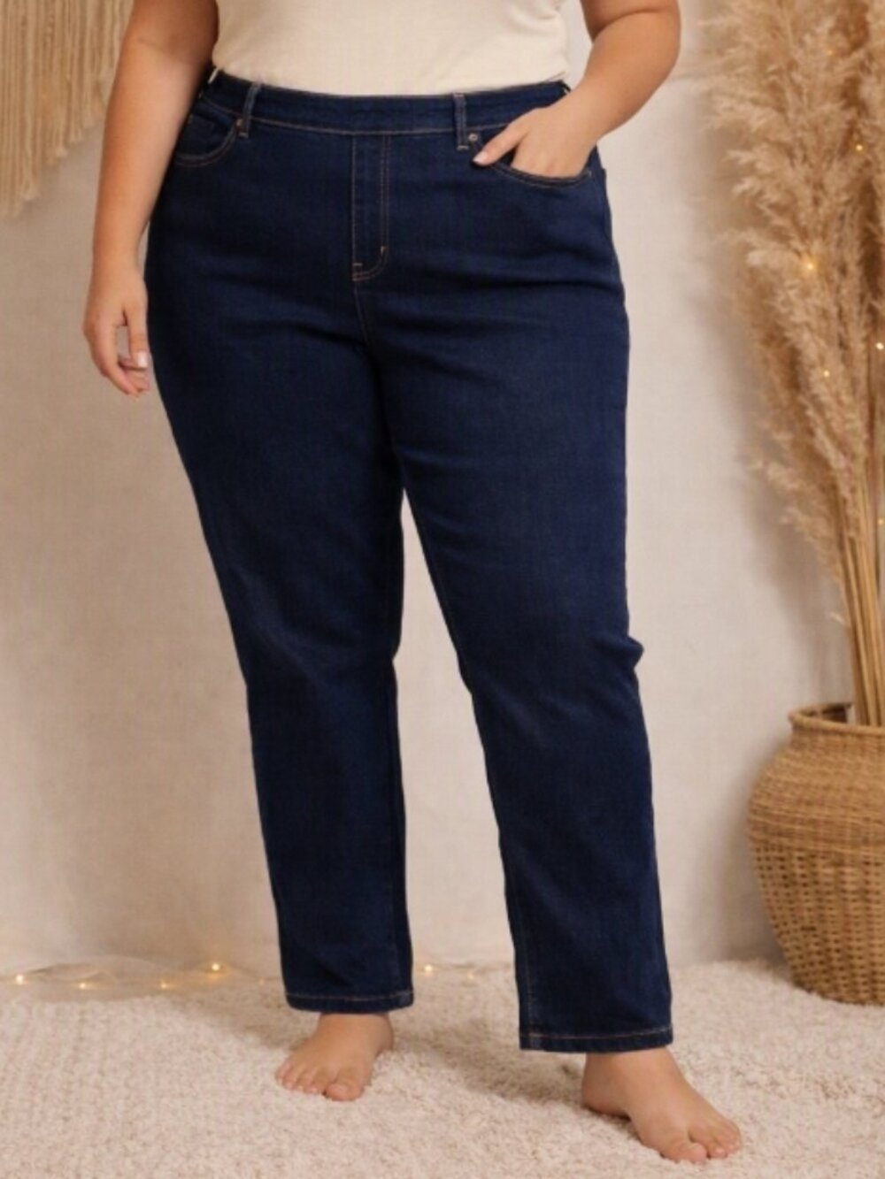 The Pioneer Woman Dark Wash Pull‑On Jeggings XXL Boho Comfort Denim Farmhouse